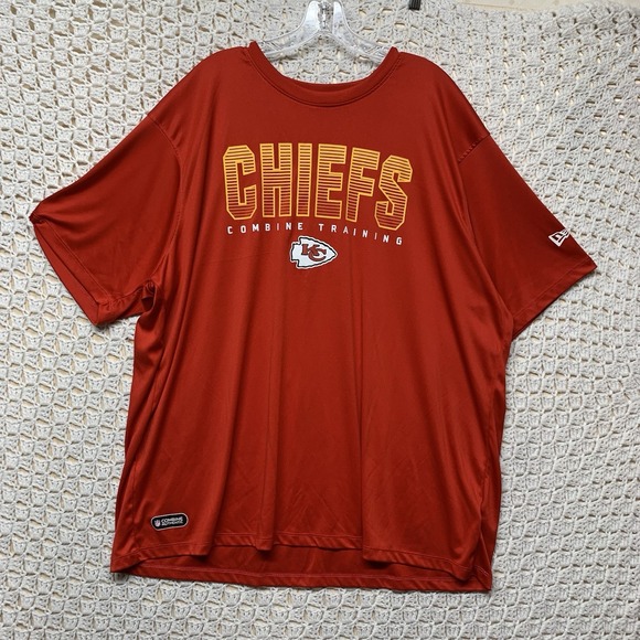 New Era Other - Kansas City Chiefs Men's T-Shirt Tee 2XL‎ Red New Era NFL Combine Authentic